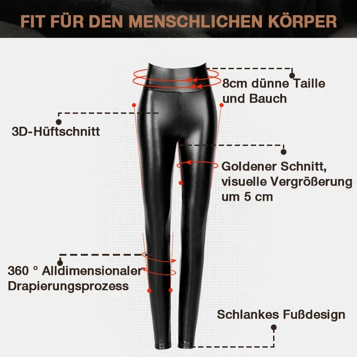✨ 50%-off Sale✨ S-shaped Thickened PU Leather Leggings