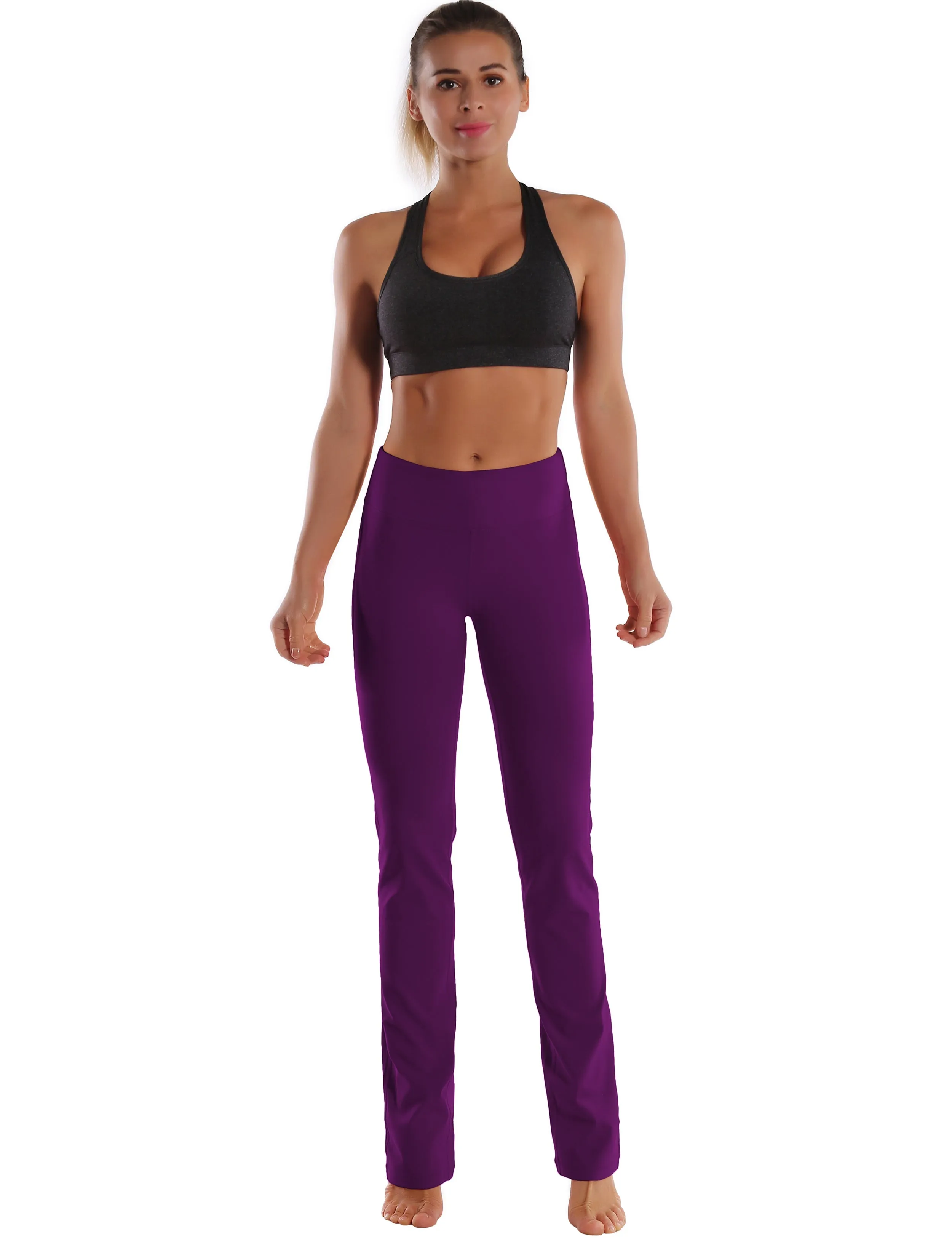 29" 31" 33" 35" Straight Leg Leggings plum_Running