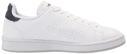 adidas Men's Advantage Racquetball Shoe, White/White/Ink, 10