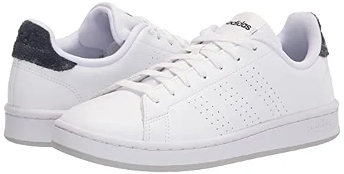 adidas Men's Advantage Racquetball Shoe, White/White/Ink, 10