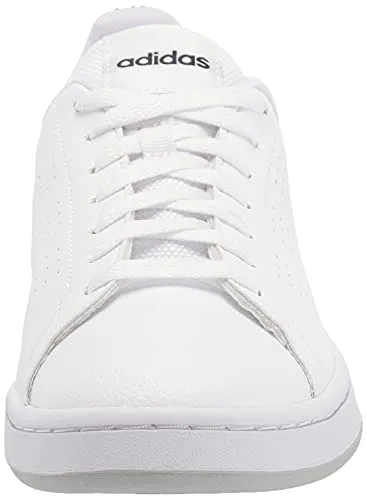 adidas Men's Advantage Racquetball Shoe, White/White/Ink, 10