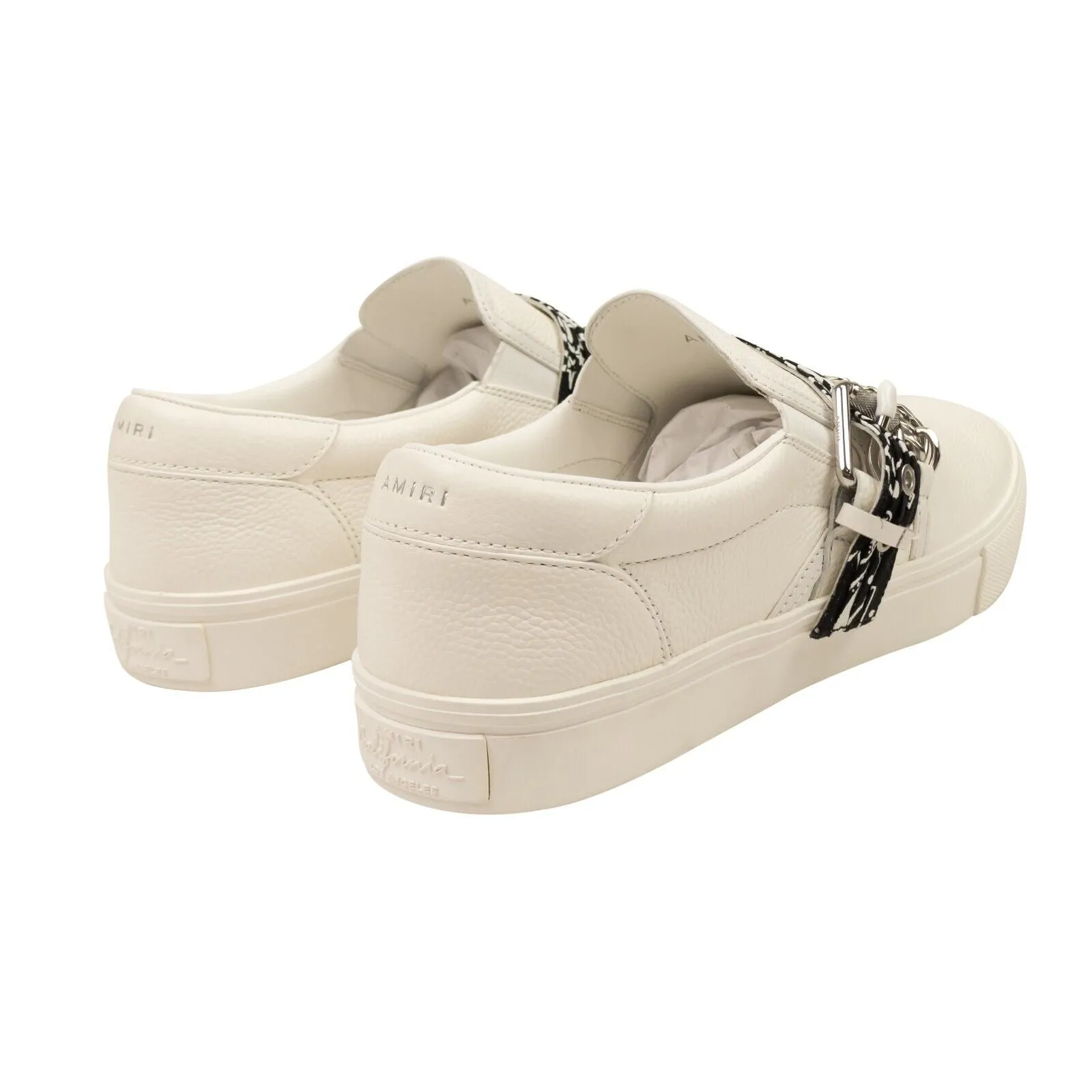 Amiri Bandana Chain Slip On Sneakers - White