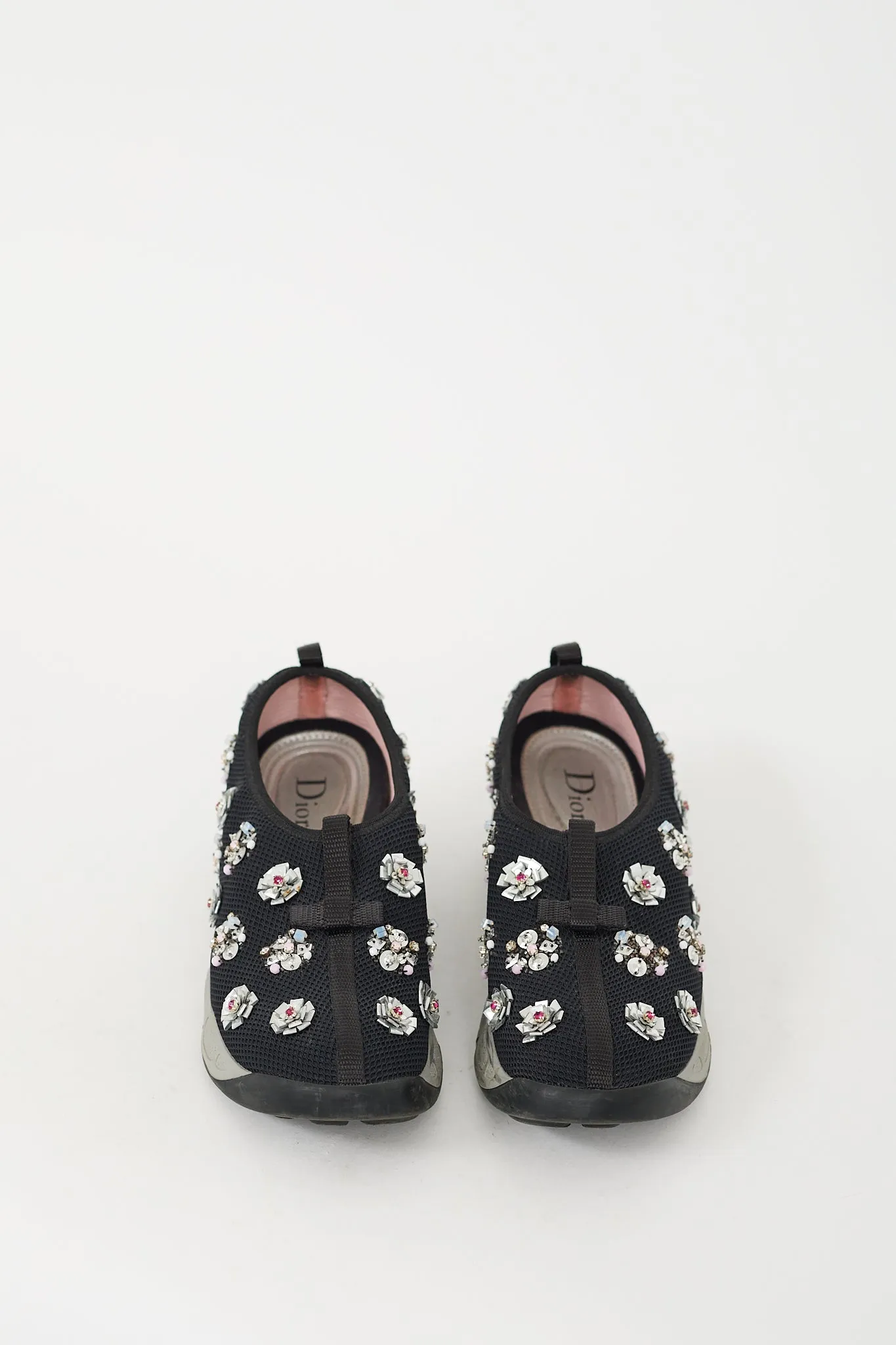 Black & Multi Fusion Floral Sneaker