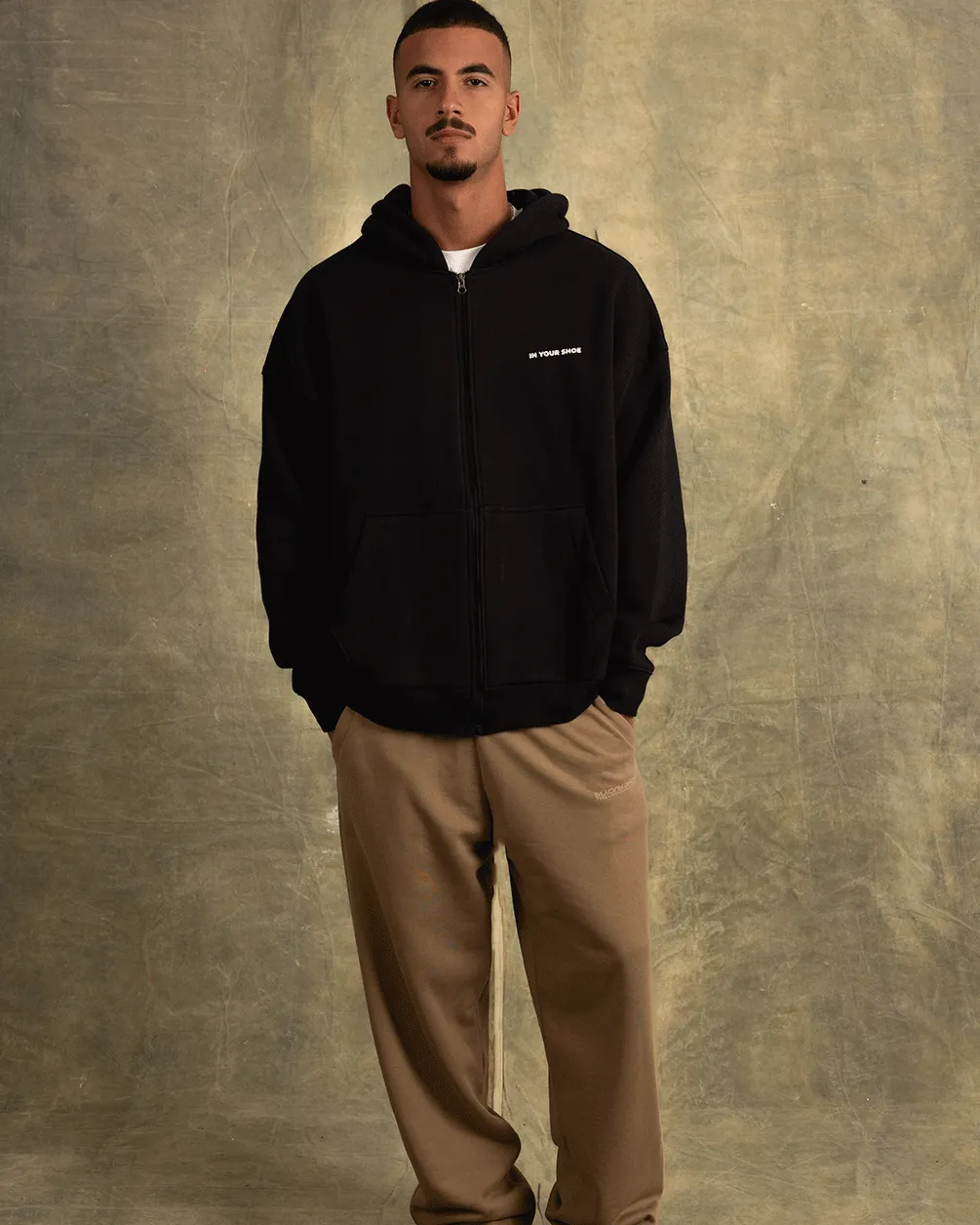 Black Zip-Up Hoodie