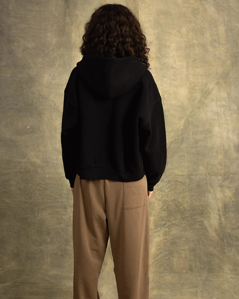 Black Zip-Up Hoodie