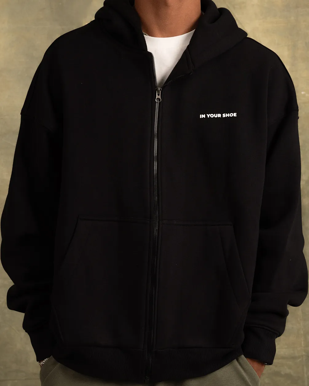 Black Zip-Up Hoodie