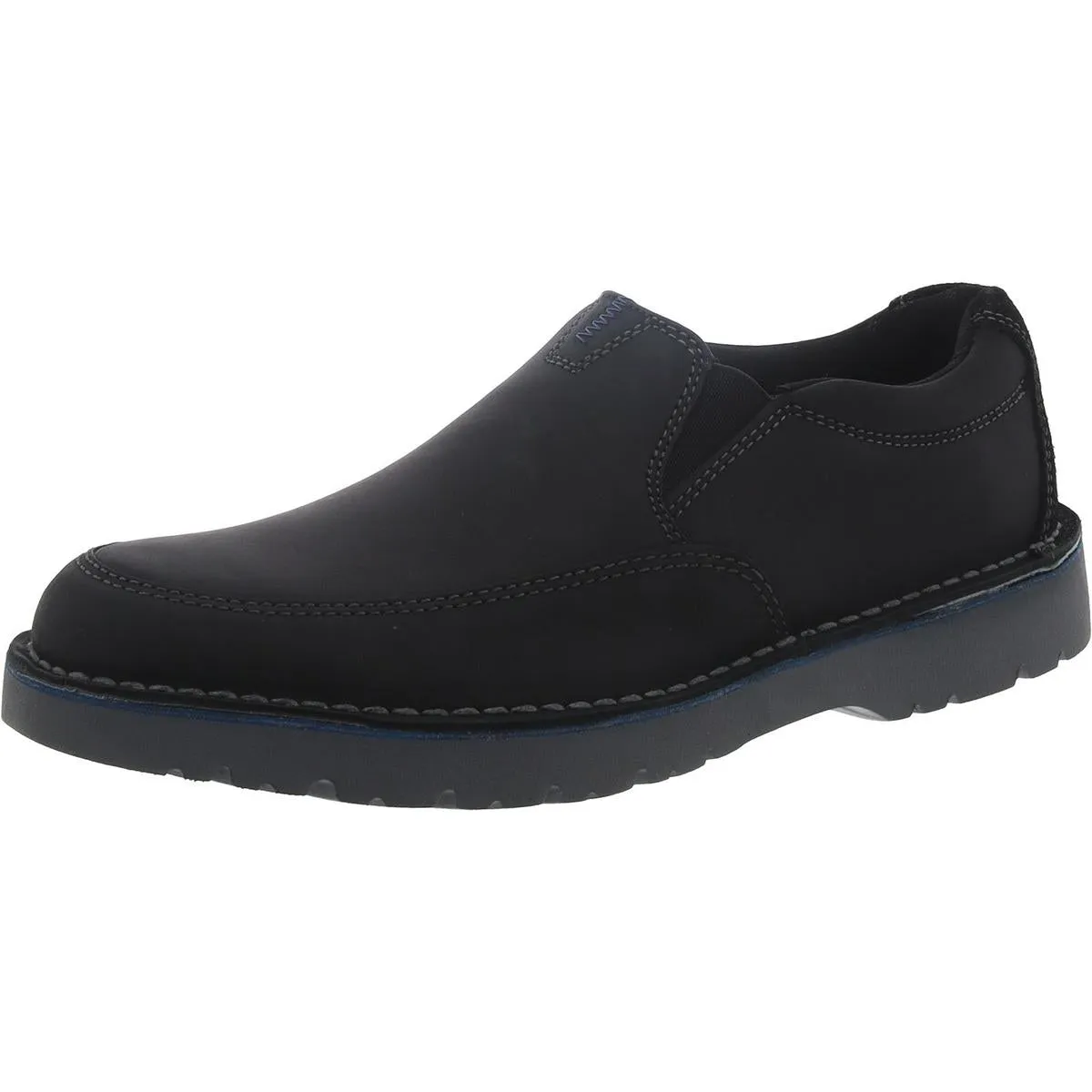 Clarks Mens Vargo Step Leather Lifestyle Slip-On Sneakers