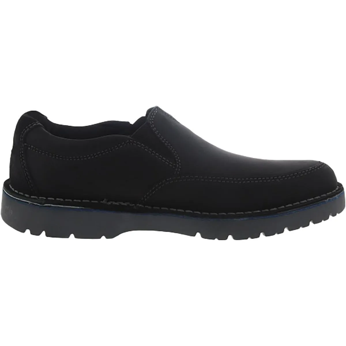 Clarks Mens Vargo Step Leather Lifestyle Slip-On Sneakers