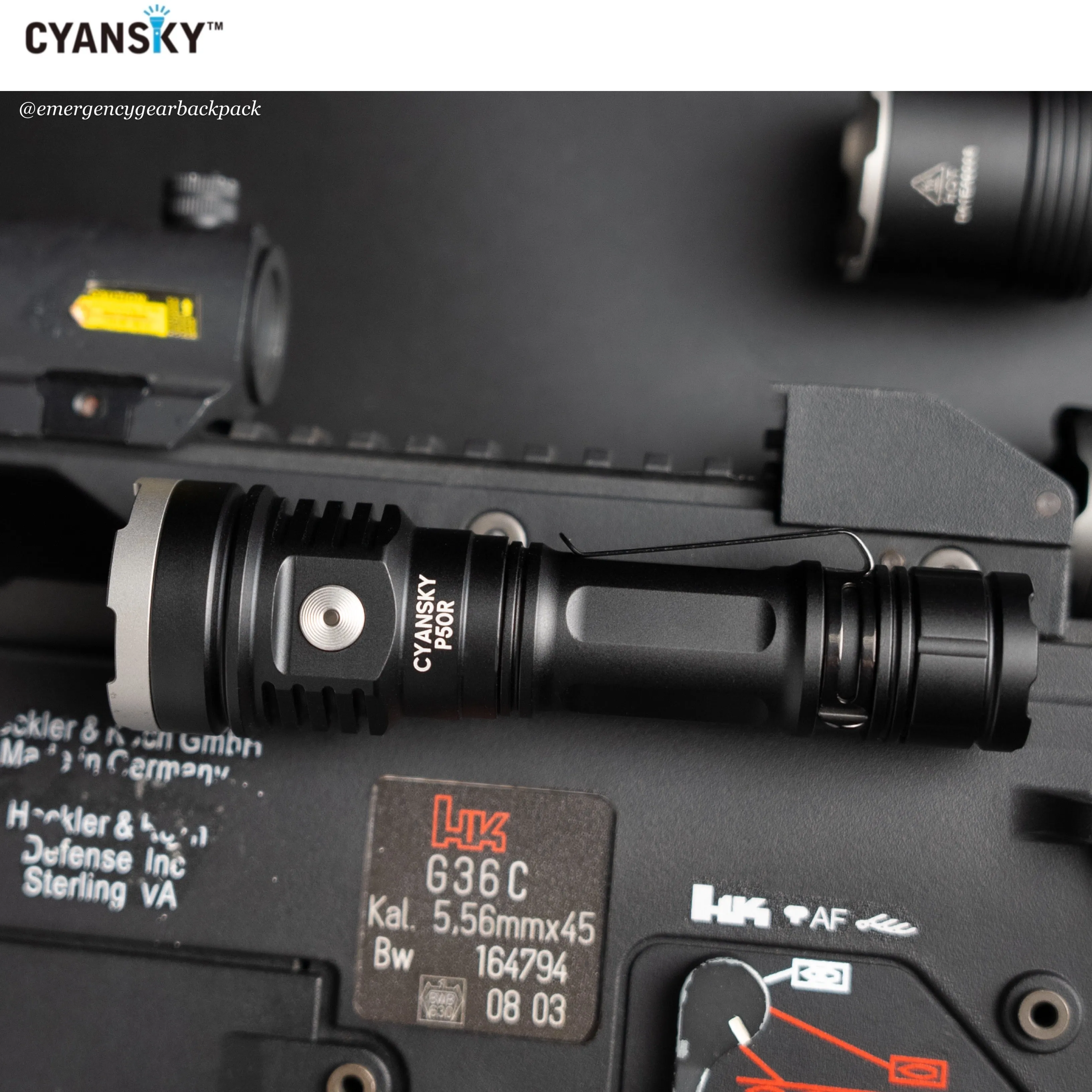 Cyansky P50R High Performance Outdoor Flashlight 12000 Lumens 328M