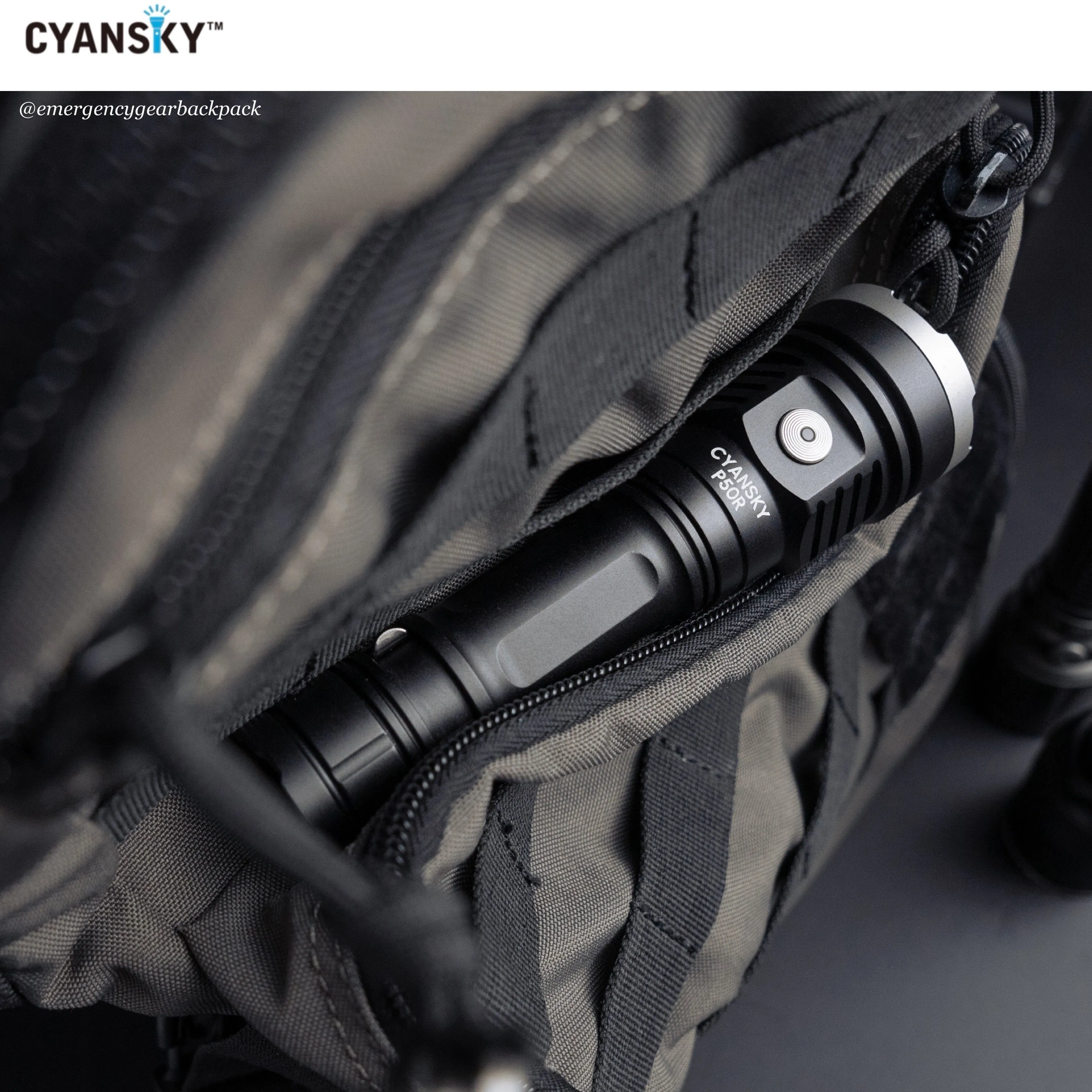 Cyansky P50R High Performance Outdoor Flashlight 12000 Lumens 328M