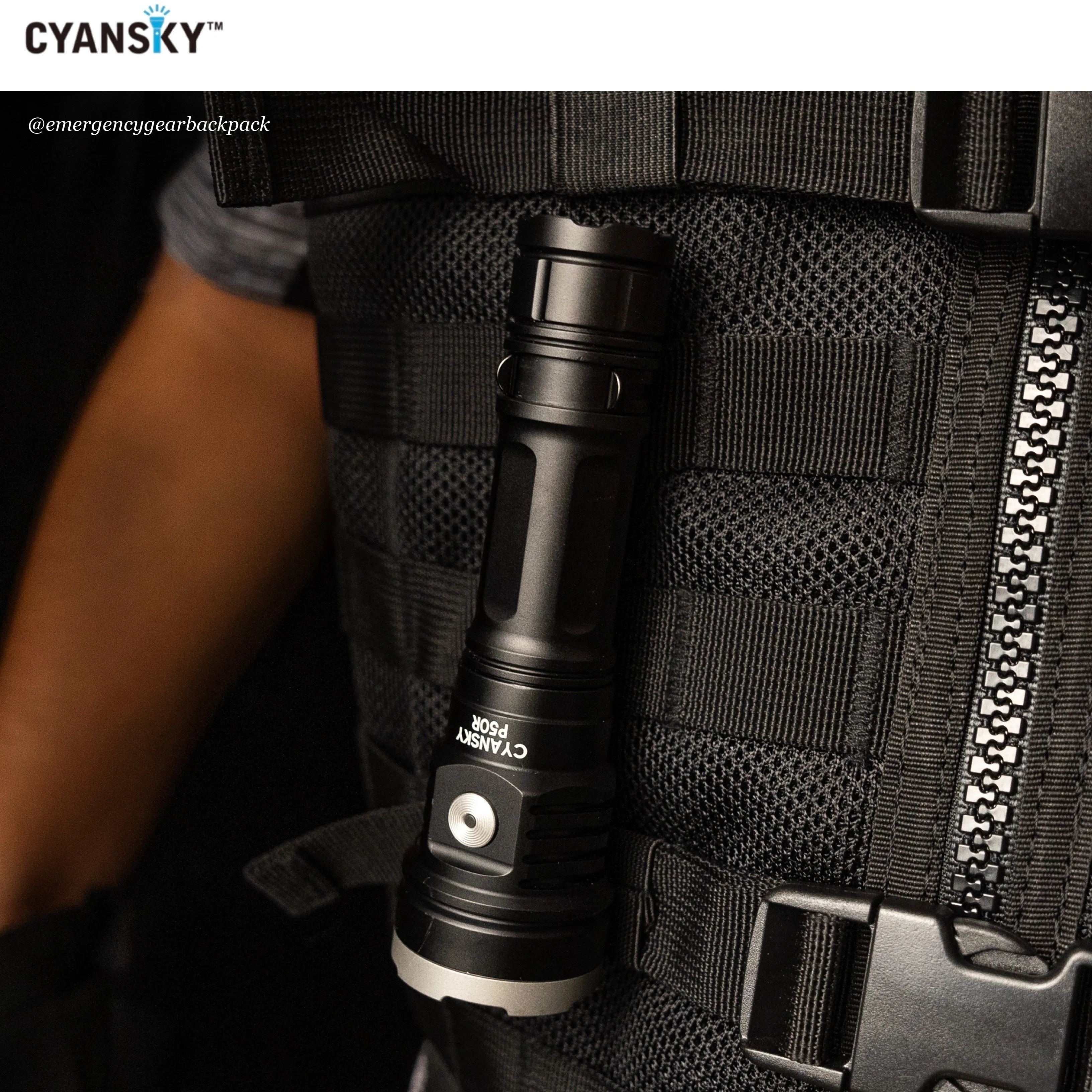 Cyansky P50R High Performance Outdoor Flashlight 12000 Lumens 328M