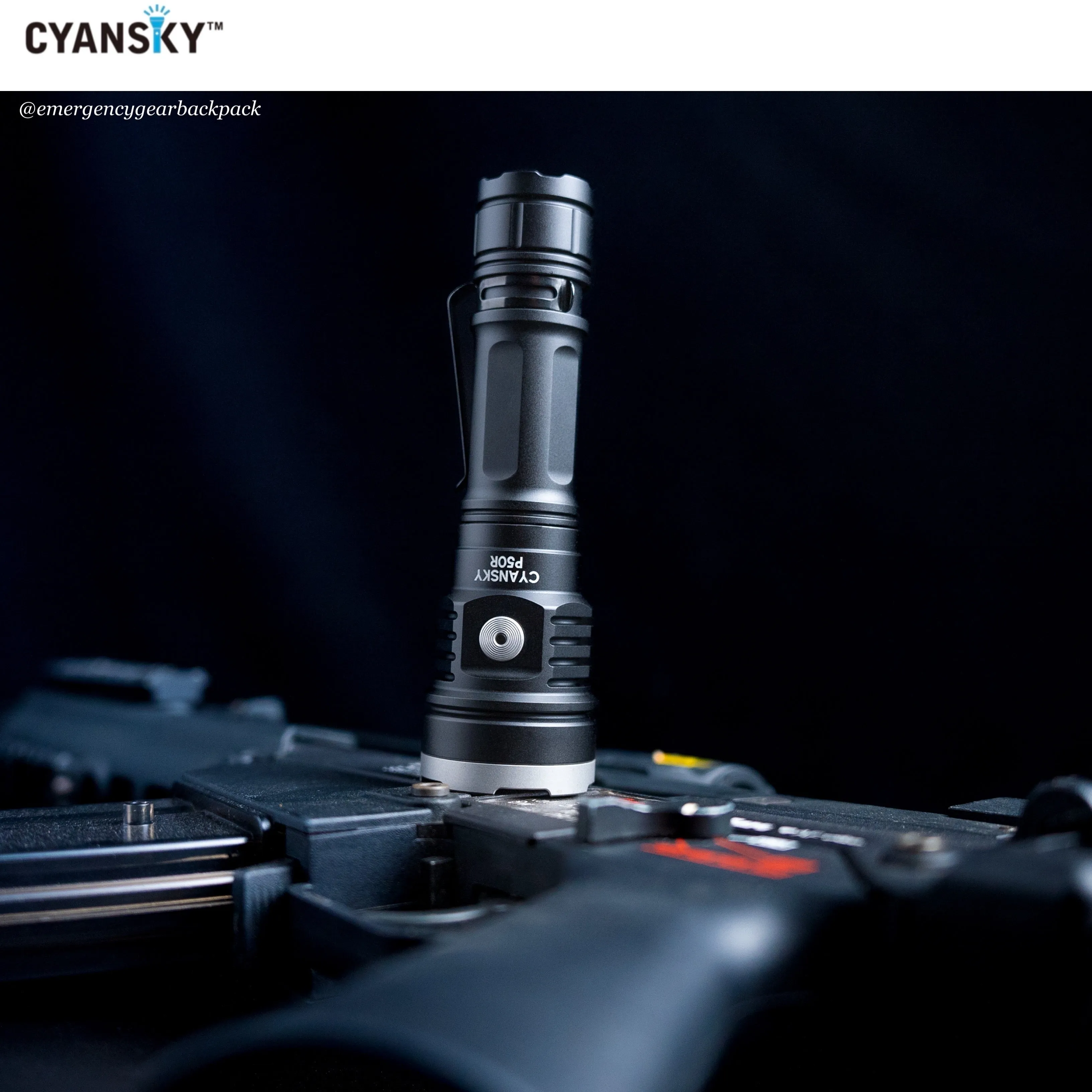 Cyansky P50R High Performance Outdoor Flashlight 12000 Lumens 328M