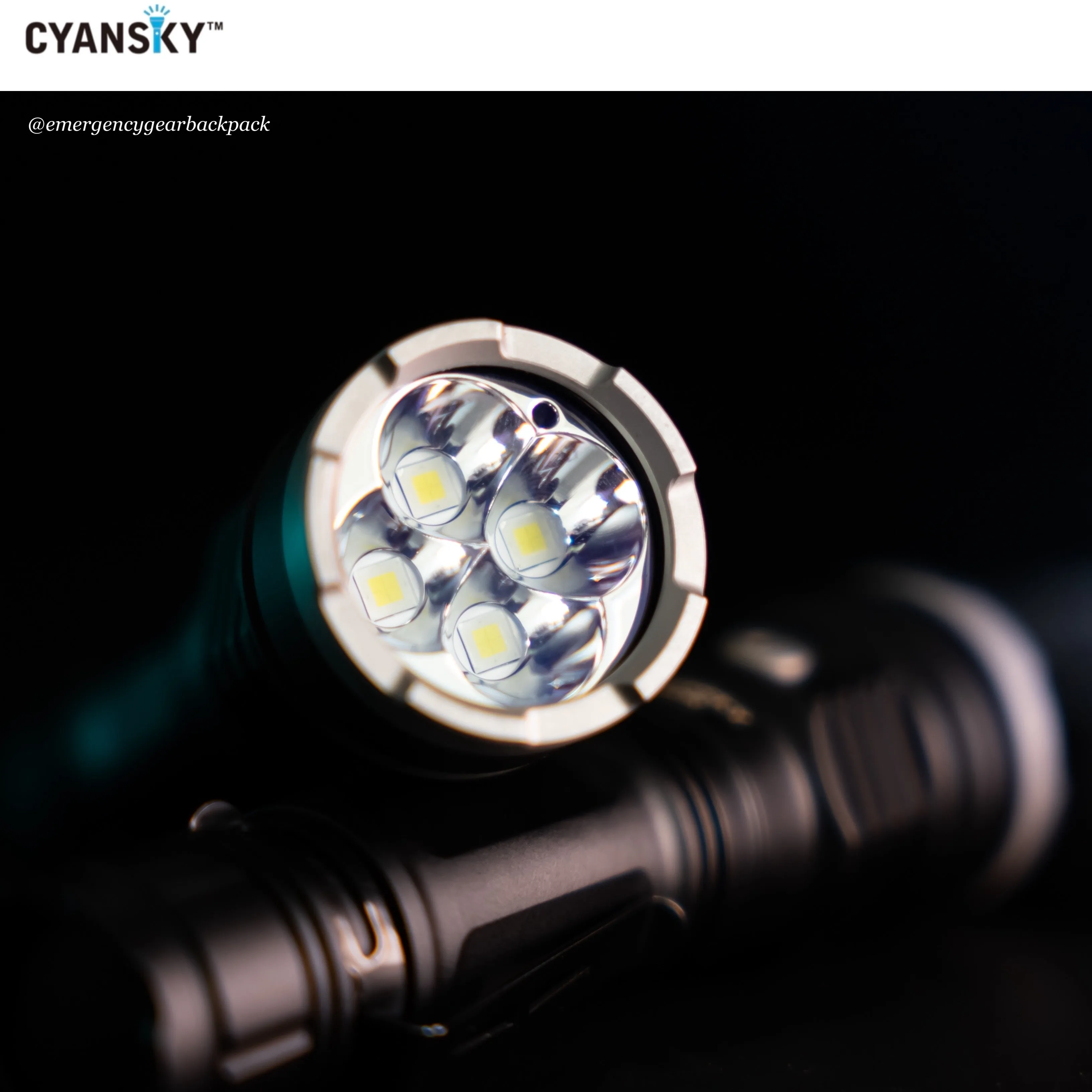Cyansky P50R High Performance Outdoor Flashlight 12000 Lumens 328M