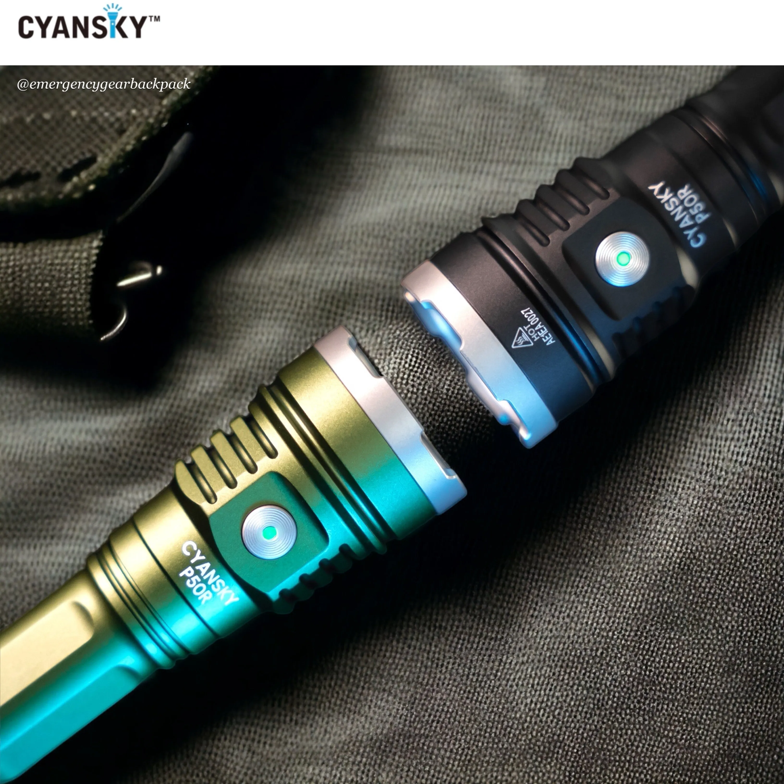 Cyansky P50R High Performance Outdoor Flashlight 12000 Lumens 328M