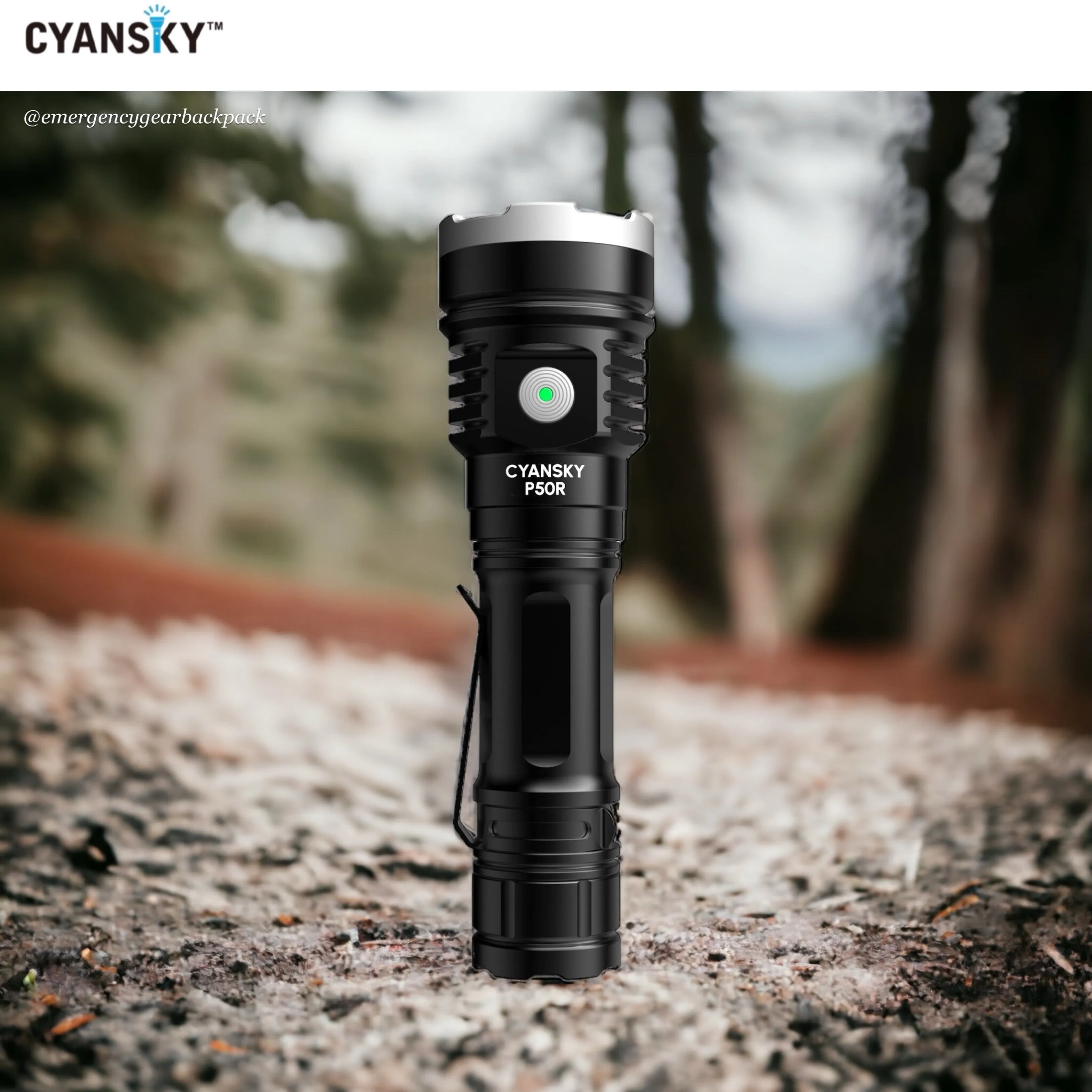 Cyansky P50R High Performance Outdoor Flashlight 12000 Lumens 328M