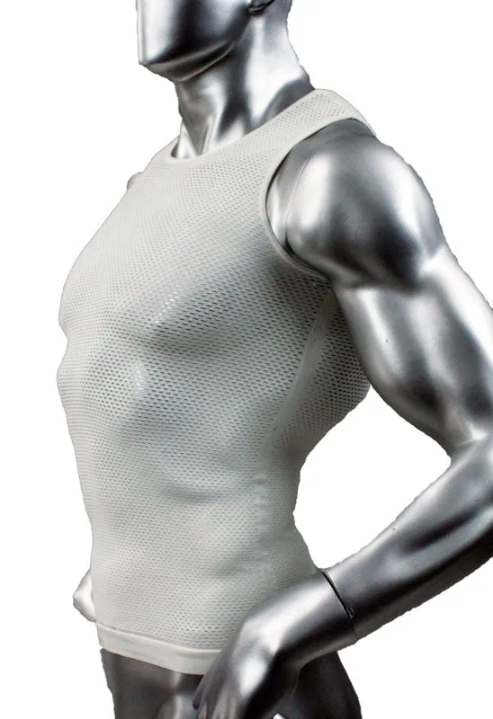 Jocko Mesh Mens Tank Top - Bobby's - White -  Closeout