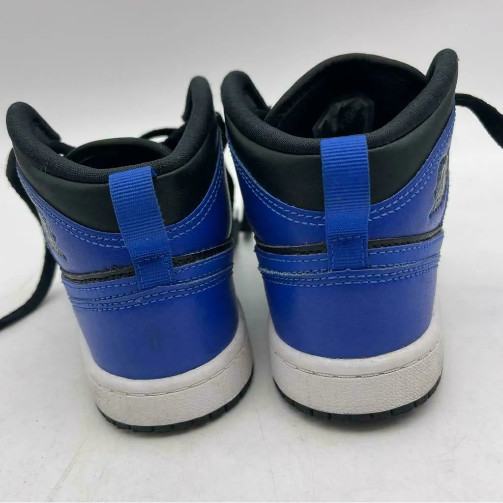 Nike Air Jordan 1 Mid HYPER Royal Blue Black & White 64073- 077