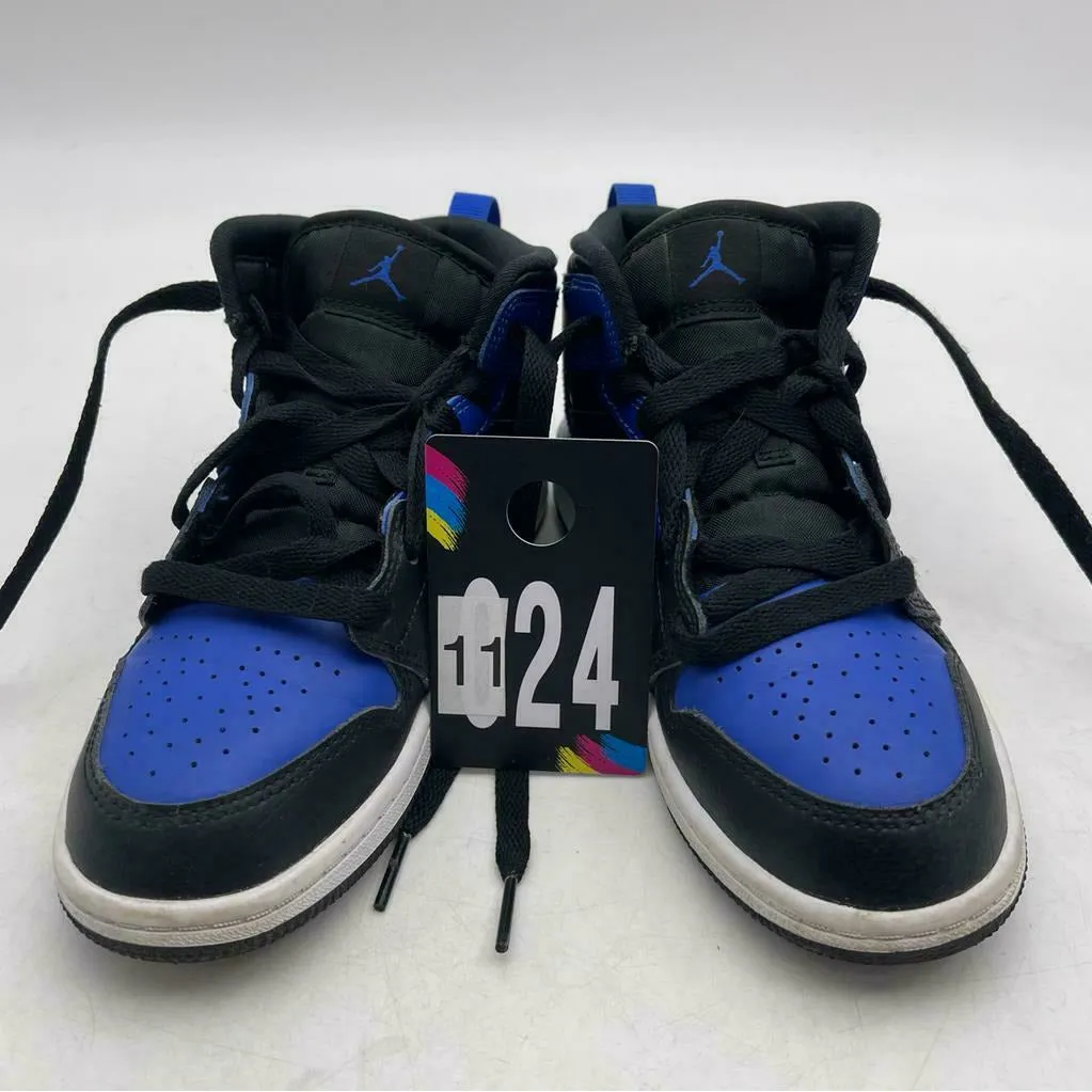 Nike Air Jordan 1 Mid HYPER Royal Blue Black & White 64073- 077