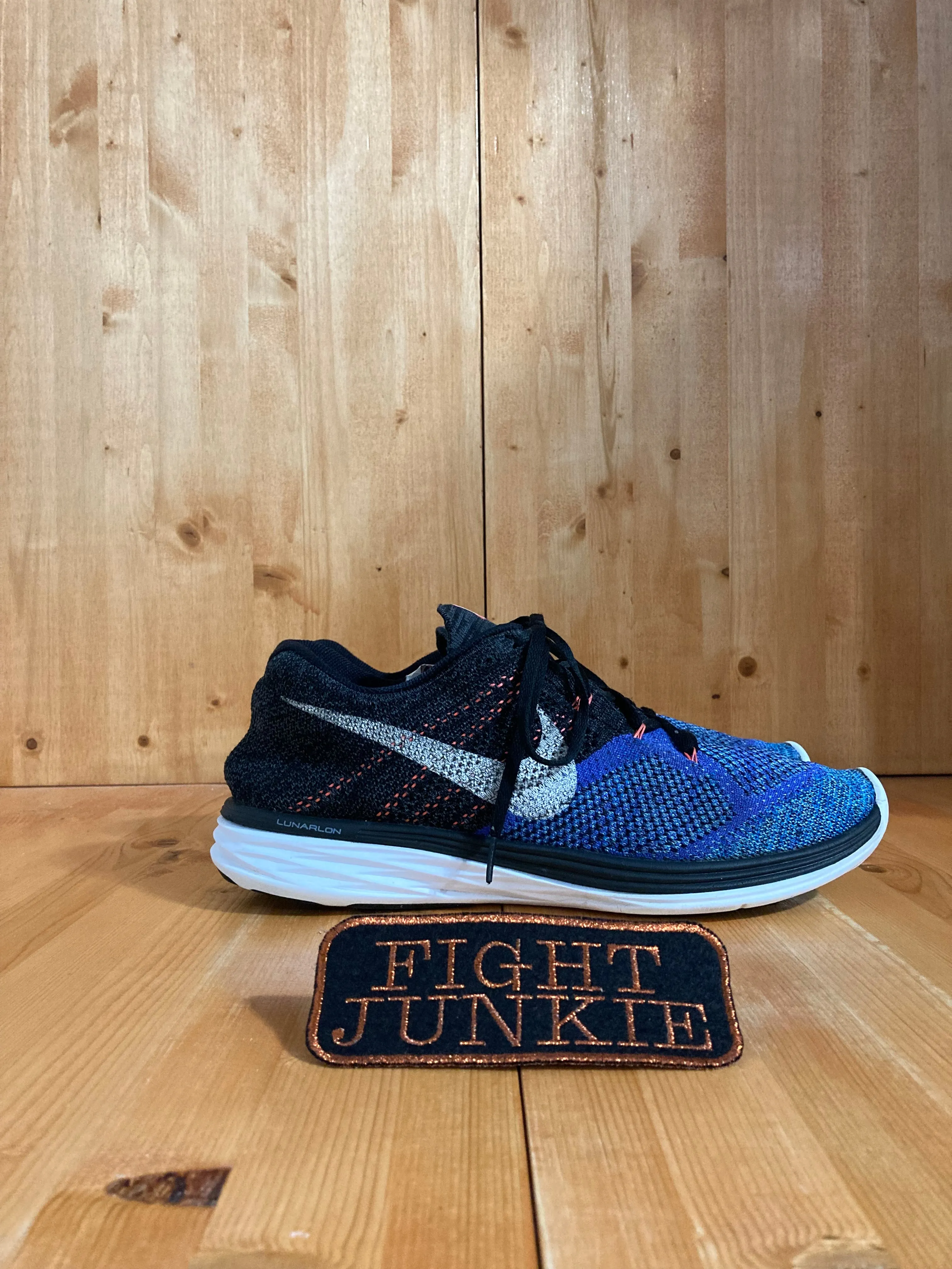 NIKE FLYKNIT LUNARLON 3 Mens Size 14 Running Training Shoes Sneakers 698181-005