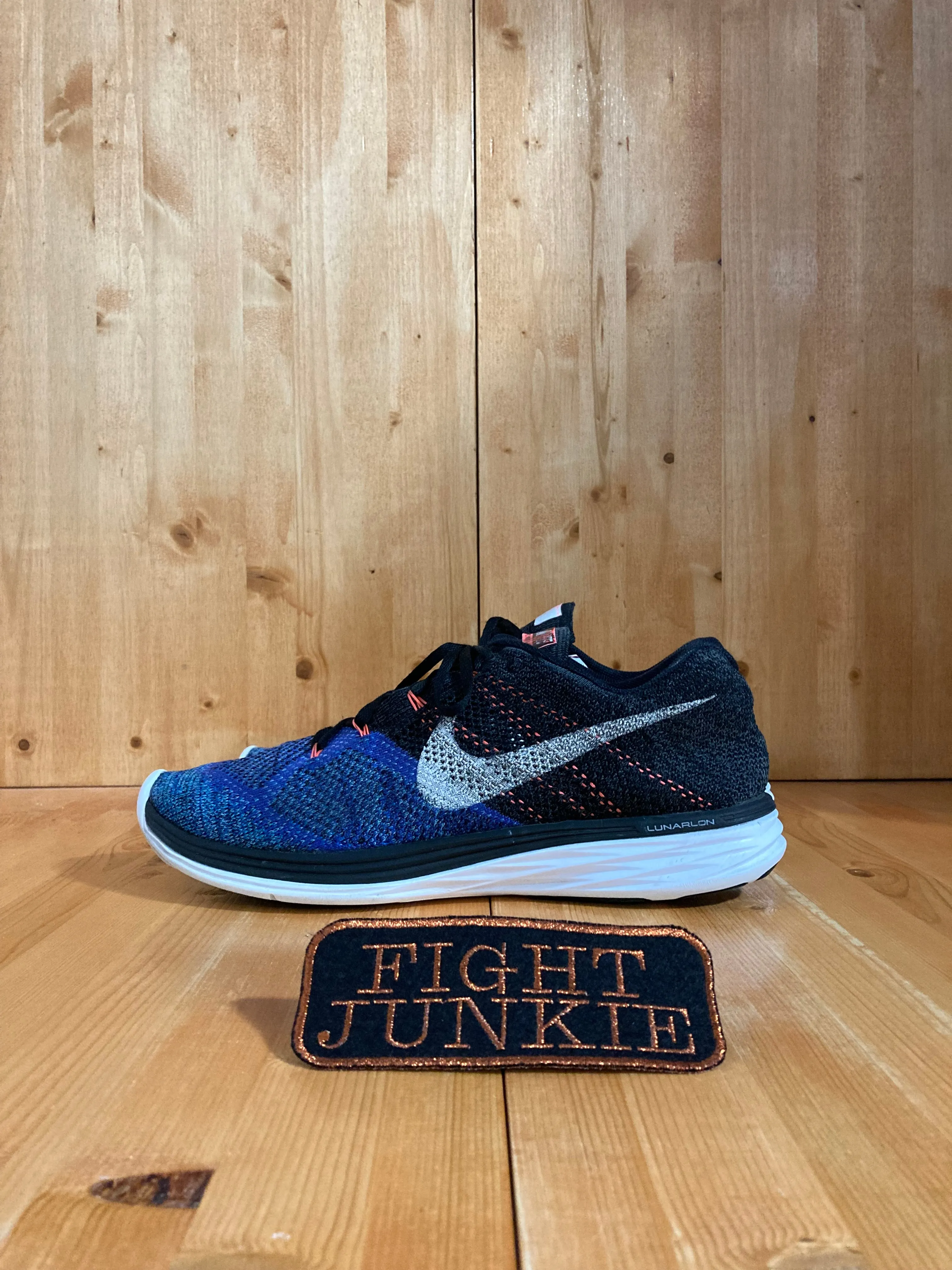 NIKE FLYKNIT LUNARLON 3 Mens Size 14 Running Training Shoes Sneakers 698181-005