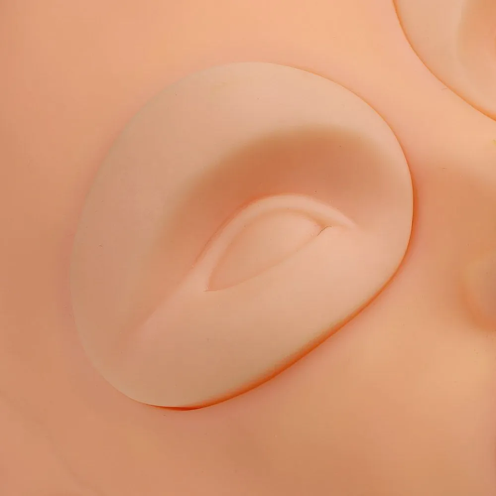 Removable Silicone Mannequin Training Head Model - Replacement Parts 2 Eyes   1 Lips