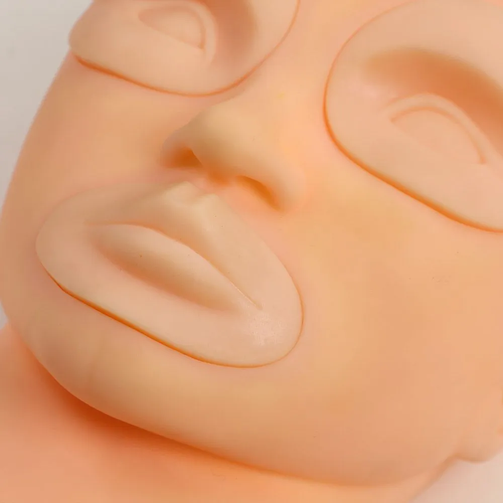 Removable Silicone Mannequin Training Head Model - Replacement Parts 2 Eyes   1 Lips