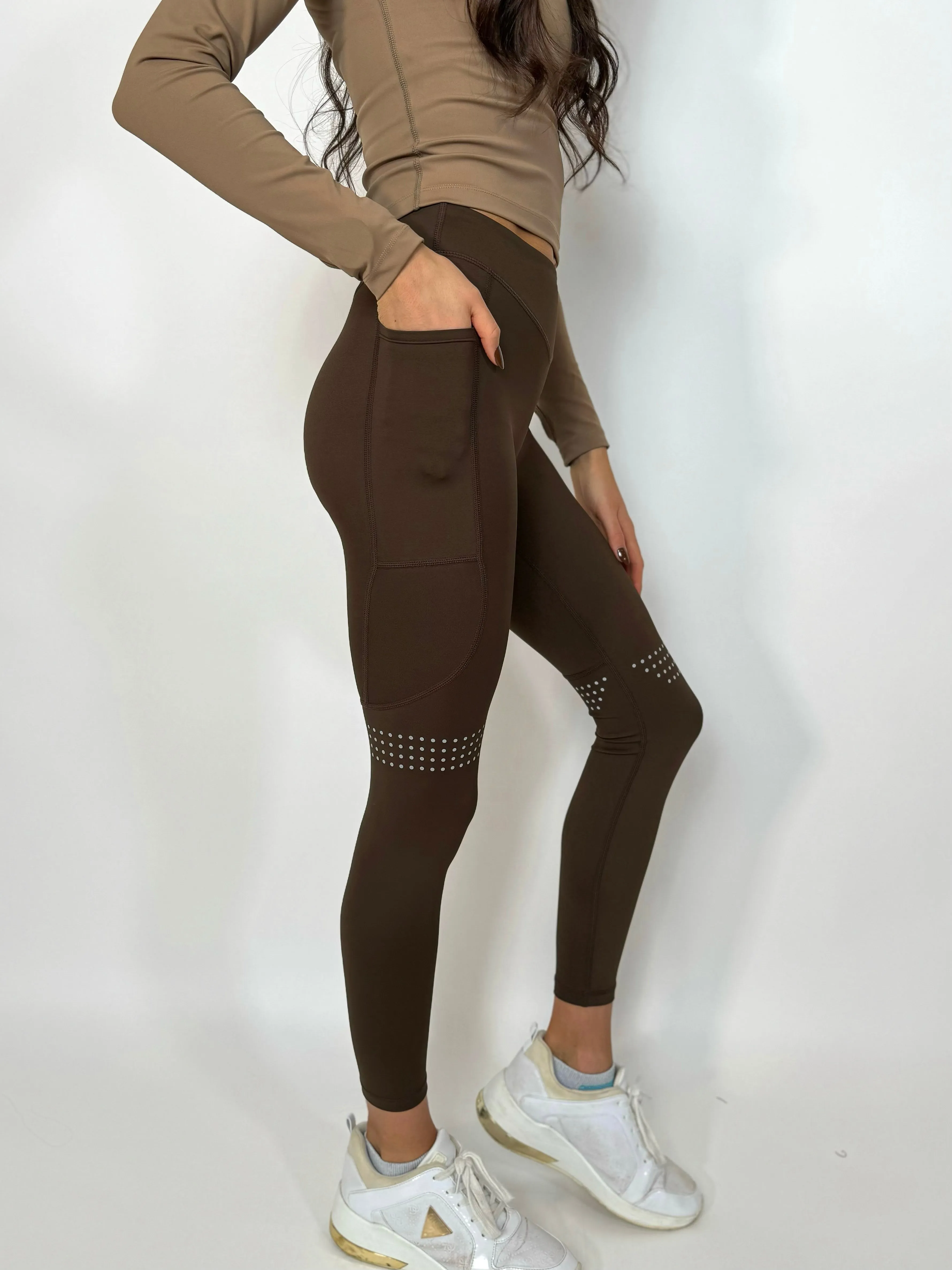 Runners Legging- Dark Chocolate