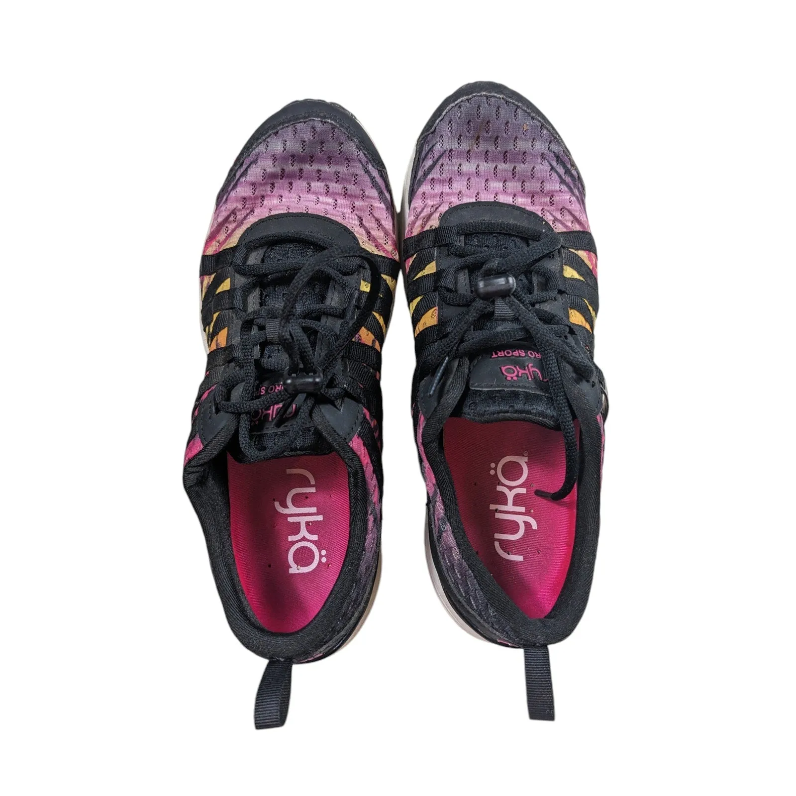 Ryka Shoes Hydro Sport Women 8.5M Black Pink Athletic Water Training Gym Sneaker