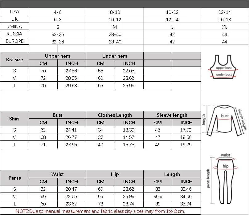 Seamless  Women Long Sleeve Crop Top High Waist Leggings  Bra Yoga Sets