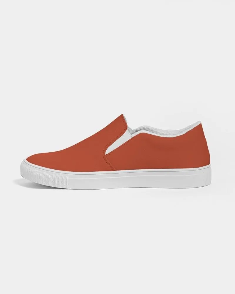 Shaded Orange Slip-On Canvas Sneakers | Women's | C0M88Y100K30