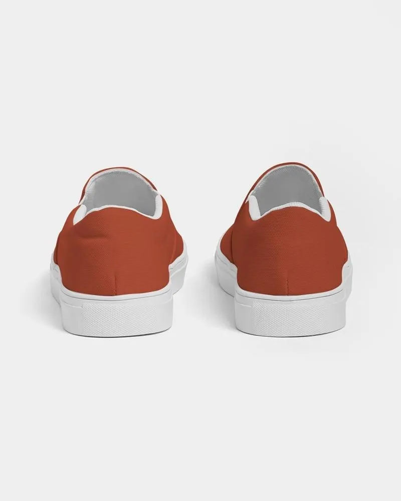 Shaded Orange Slip-On Canvas Sneakers | Women's | C0M88Y100K30