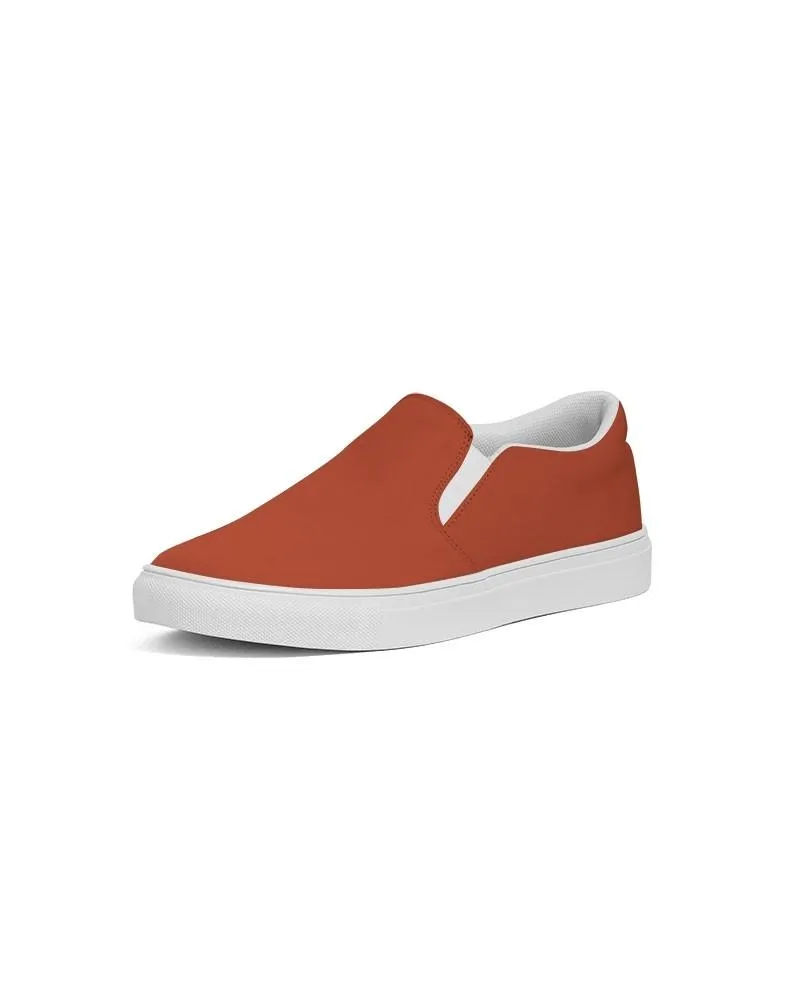 Shaded Orange Slip-On Canvas Sneakers | Women's | C0M88Y100K30