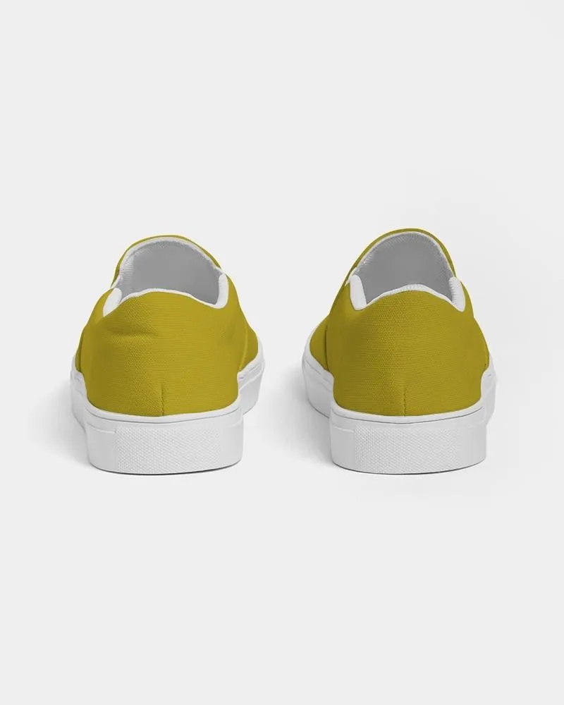 Shaded Yellow Slip-On Canvas Sneakers | Women's | C0M12Y100K30