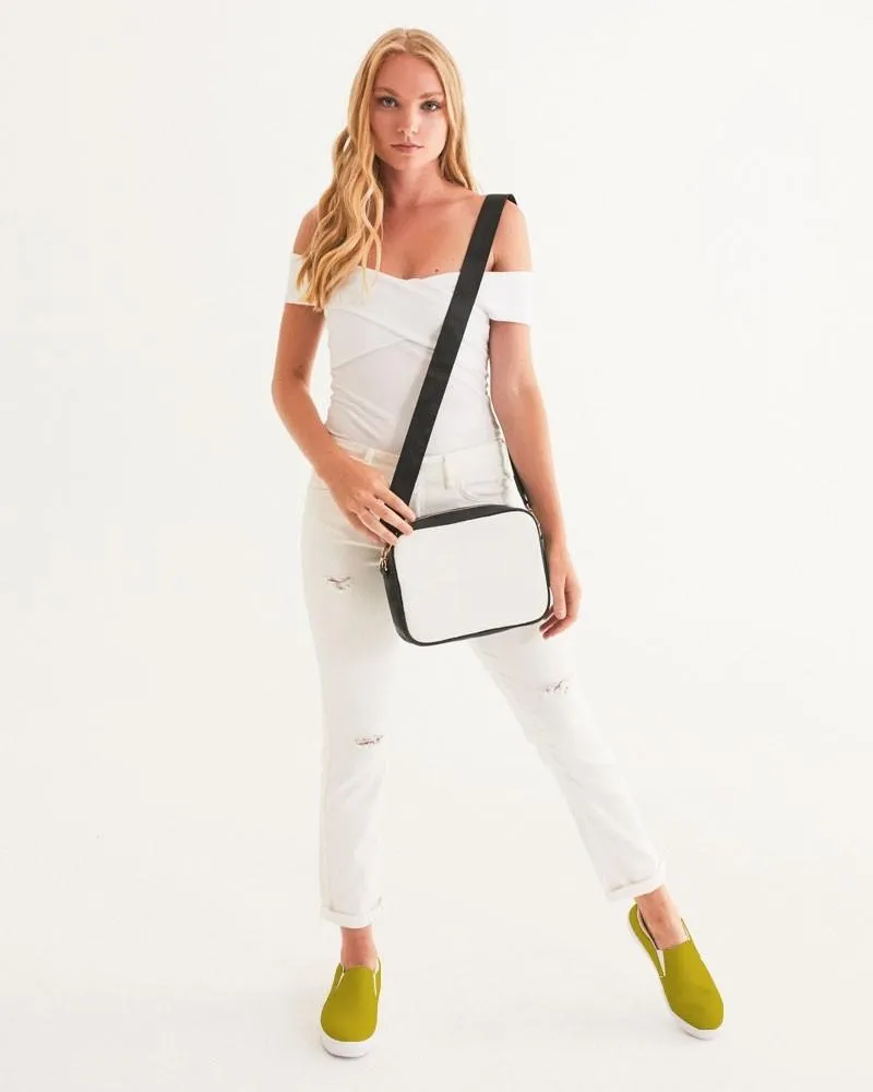 Shaded Yellow Slip-On Canvas Sneakers | Women's | C0M12Y100K30
