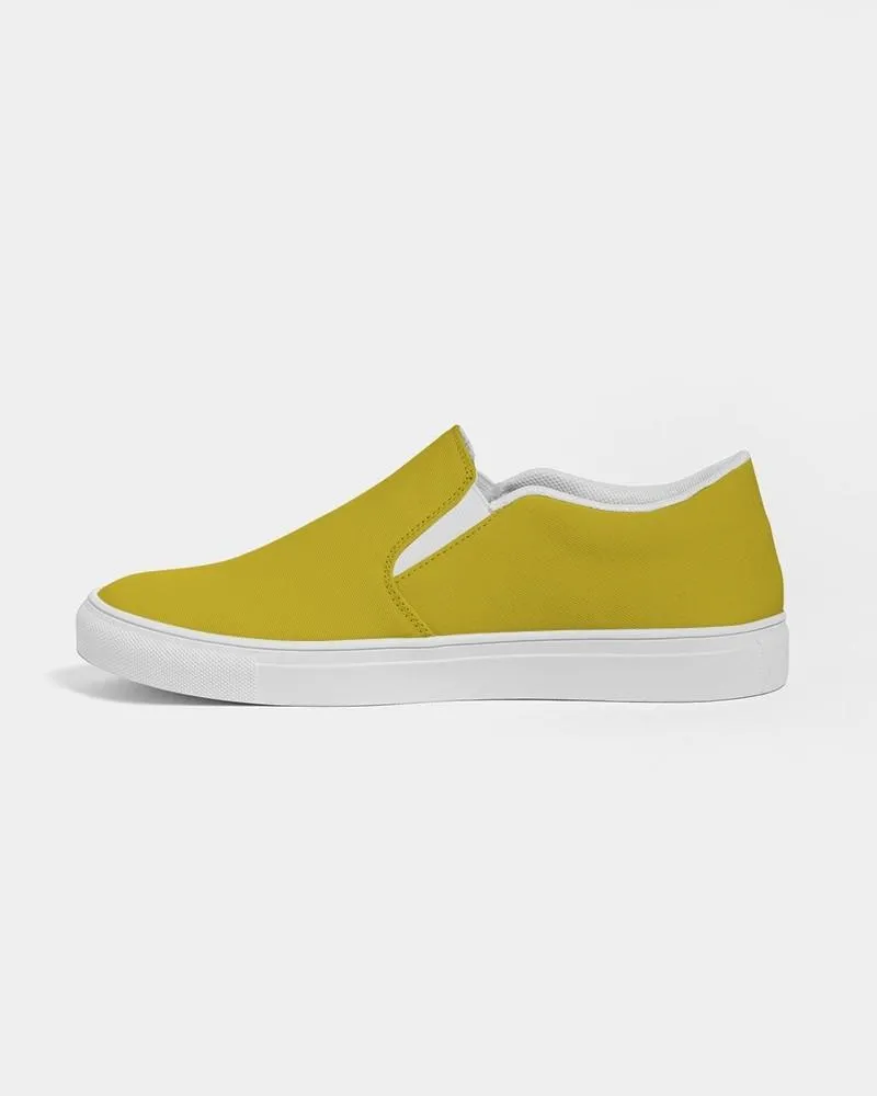 Shaded Yellow Slip-On Canvas Sneakers | Women's | C0M12Y100K30