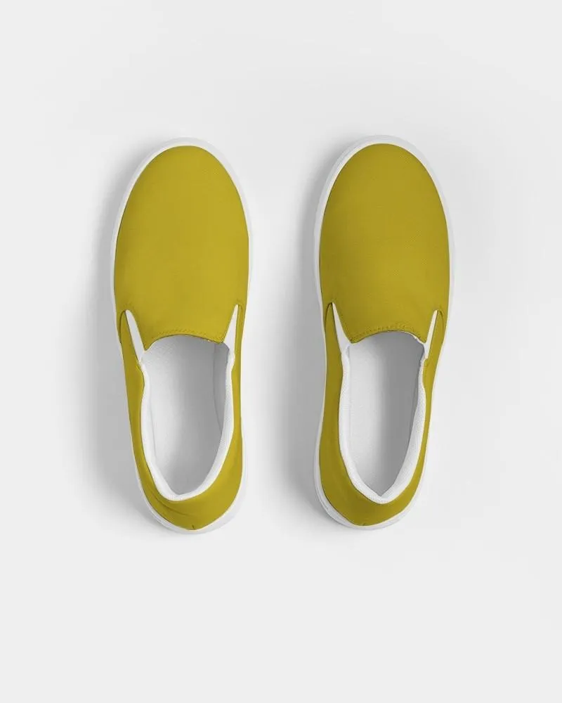 Shaded Yellow Slip-On Canvas Sneakers | Women's | C0M12Y100K30