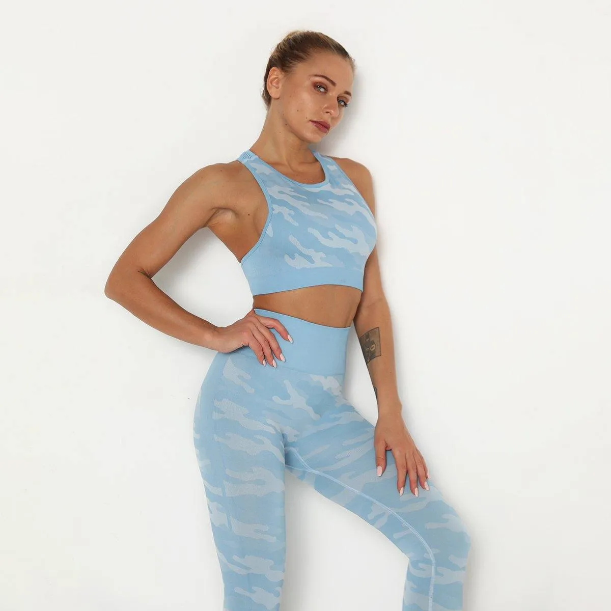 Sky blue Yoga set