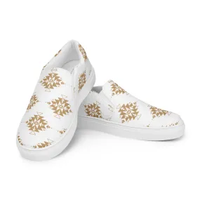 TCB Gold Buckle slip on shoes