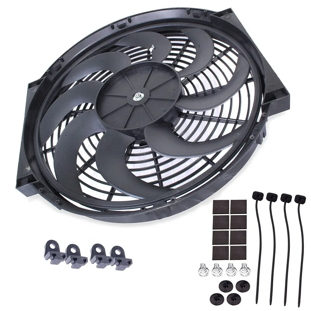 Universal Electric Car Radiator Cooling Fan High Performance 12V