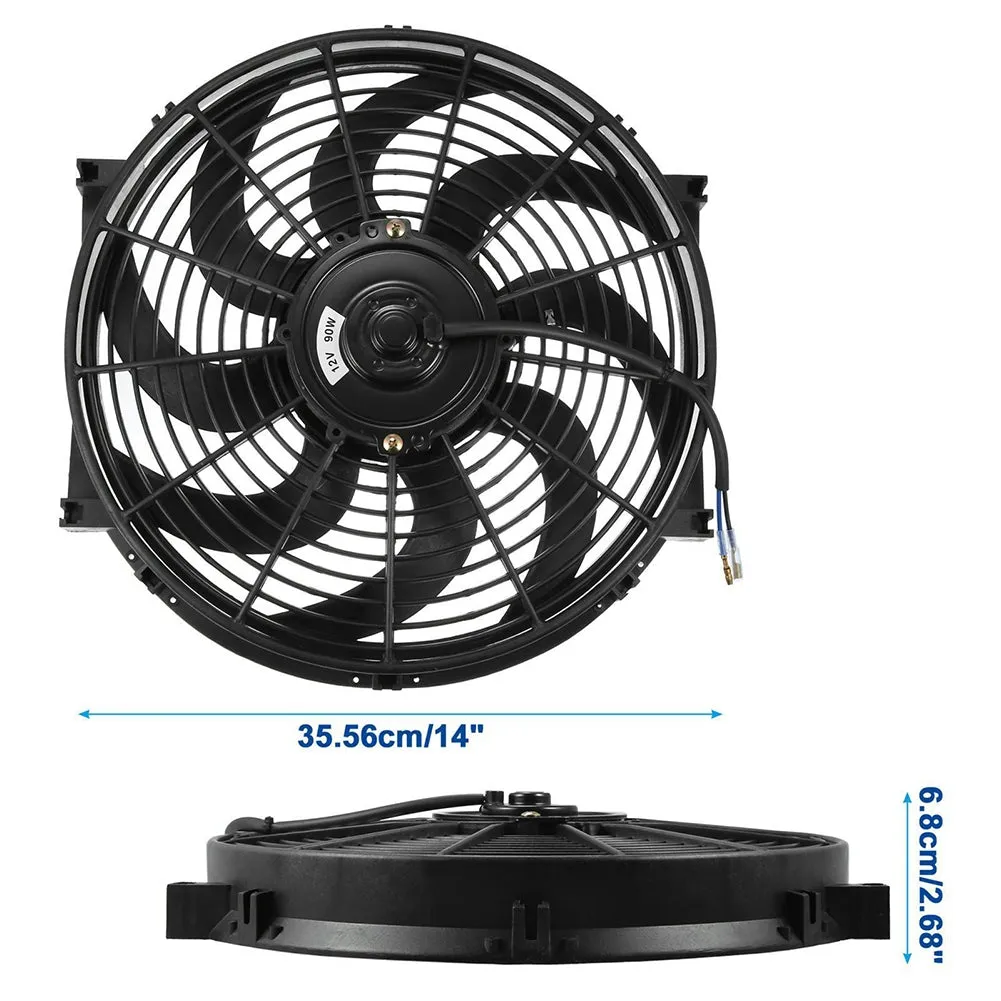 Universal Electric Car Radiator Cooling Fan High Performance 12V