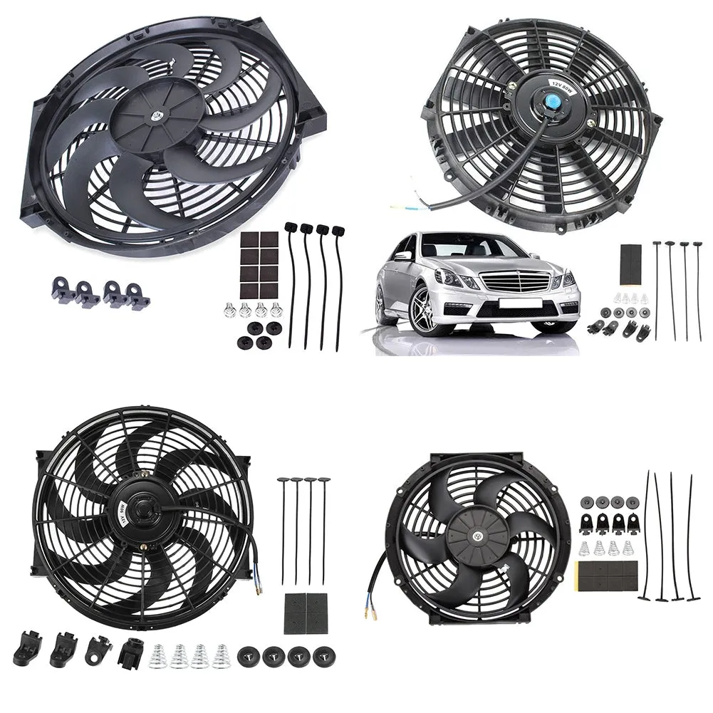 Universal Electric Car Radiator Cooling Fan High Performance 12V