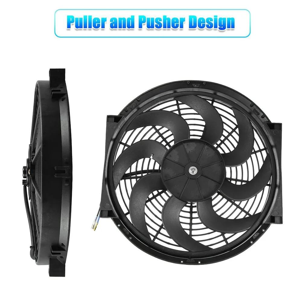 Universal Electric Car Radiator Cooling Fan High Performance 12V