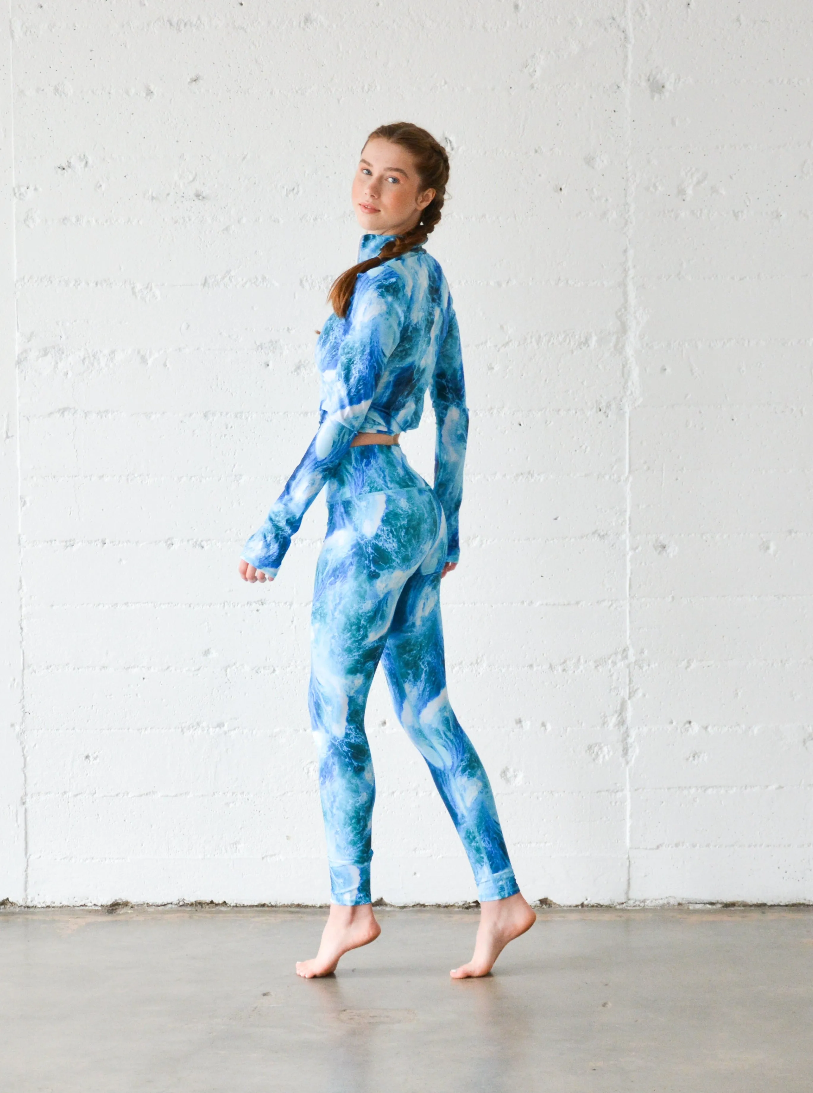 WOMEN'S SWIM LEGGINGS  - WAVES