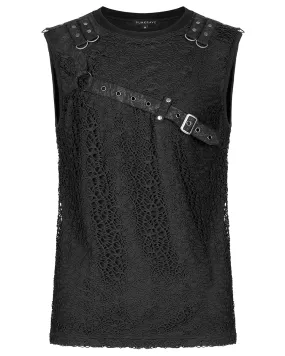 WT-705 Mens Apocalyptic Punk Mesh Tank