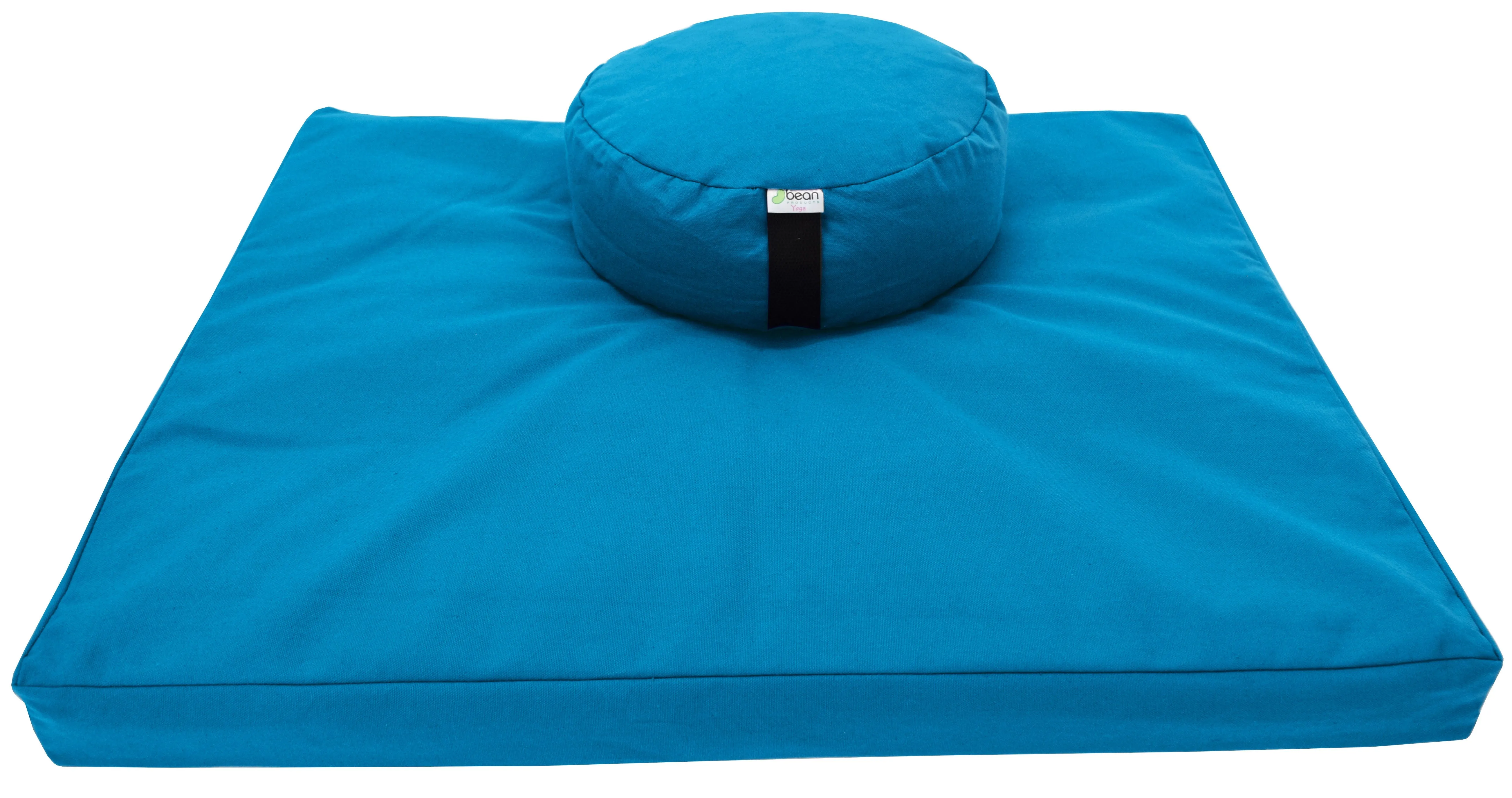 Zafu and Zabuton Meditation Cushion Set - Cotton ..Made in USA