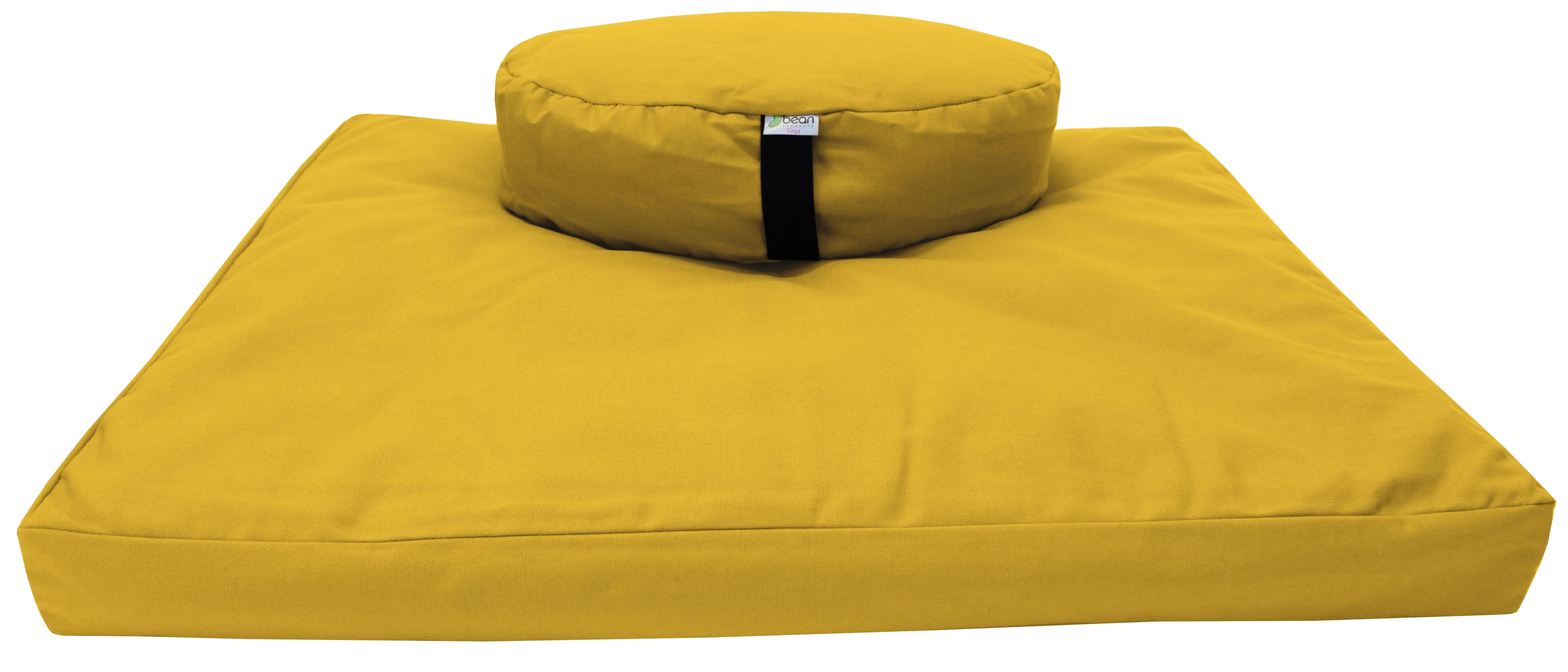 Zafu and Zabuton Meditation Cushion Set - Cotton ..Made in USA
