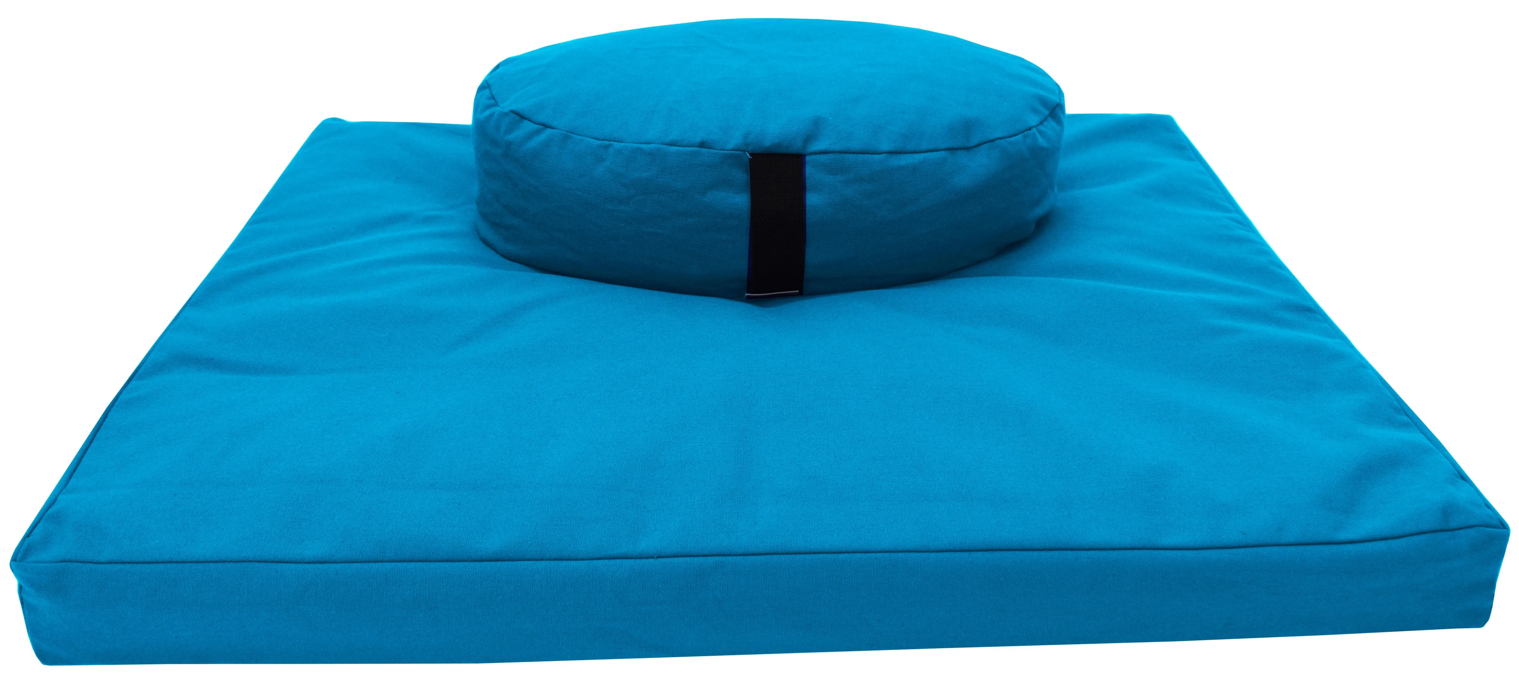 Zafu and Zabuton Meditation Cushion Set - Cotton ..Made in USA