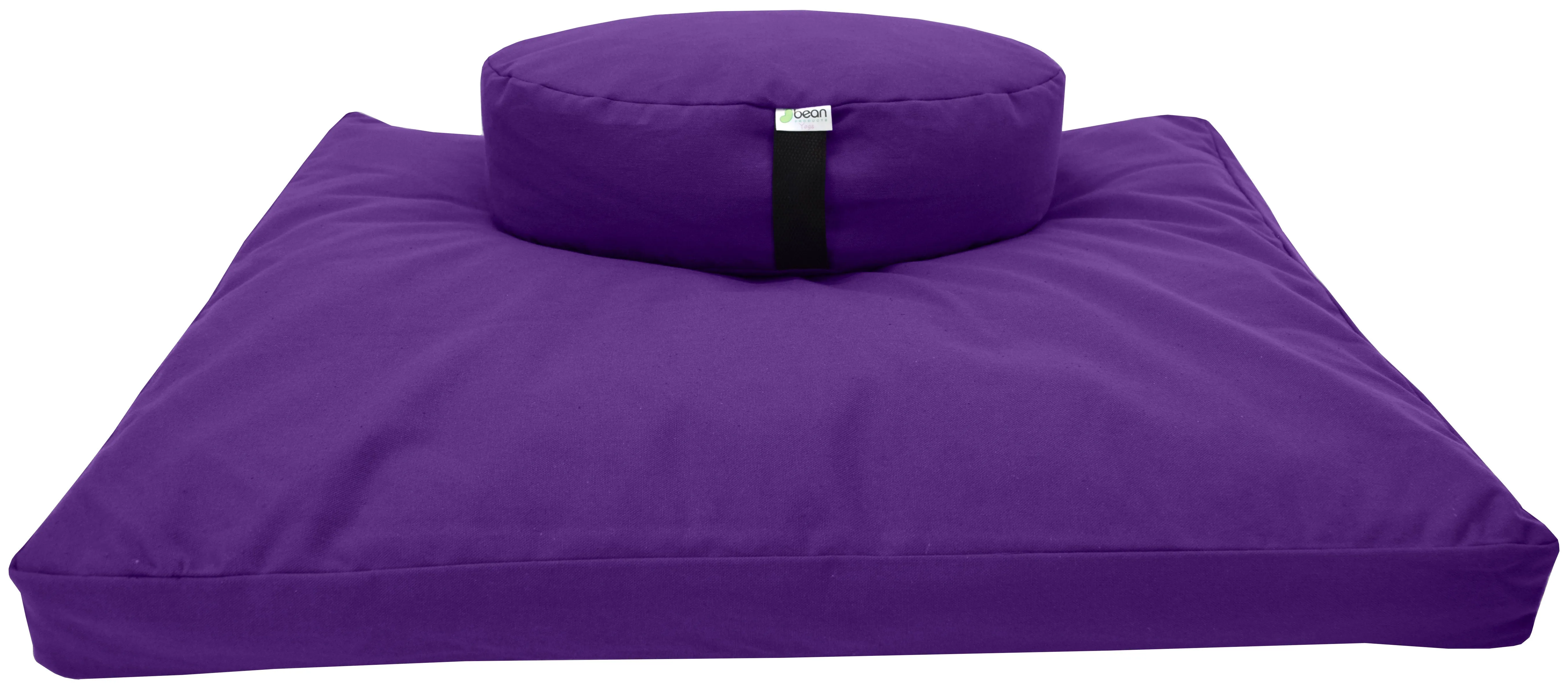 Zafu and Zabuton Meditation Cushion Set - Cotton ..Made in USA